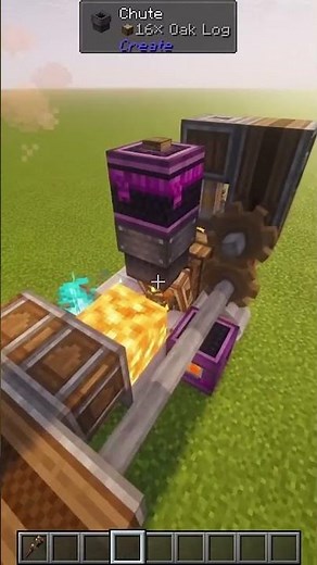 How to make Diamond farm with the create mod! #create #minecraftshorts #farm