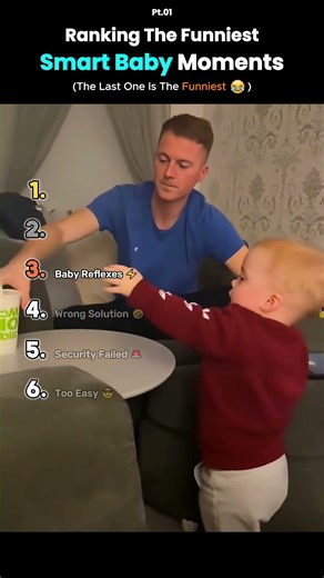 Ranking the Funniest Smart Baby Moments 👶😂 #funny #comedyshorts