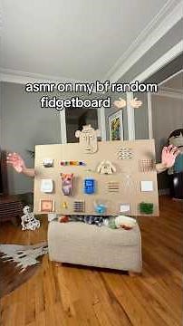 Fidgetboard asmr my boyfriend made 💗 #triggersforsleep