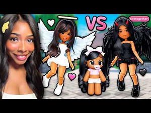 REALISTIC BABY GIRL Got Adopted BY ANGEL VS DEMON FAMILY ⭐ (Roblox Snapchat)