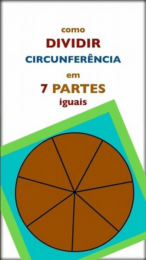 Como Dividir uma Circunferência Em 7 Partes Iguais | Como Desenhar um Heptágono