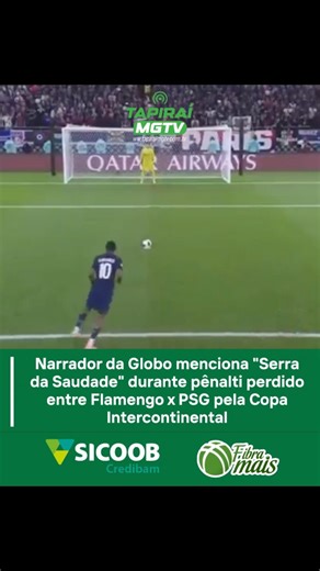 Tapiraímg TV on Instagram: "Durante a transmissão da partida entre Flamengo x PSG, válida pela Copa Intercontinental, o narrador Luís Roberto, da Rede Globo, fez um comentário bem-humorado que chamou a atenção dos telespectadores. Ao narrar um pênalti desperdiçado, ele brincou dizendo que a bola havia ido parar "em Serra da Saudade", em referência à cidade mineira conhecida por ser a menor do Brasil em população. A fala gerou repercussão e divertiu quem acompanhava o jogo. ➡️ Leia a matéria comp