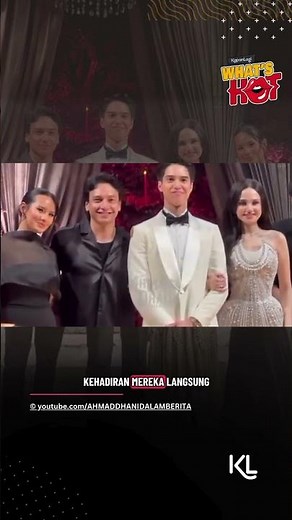 efri Nichol datang bareng Zahwa Massaid ke resepsi El Rumi dan Syifa Hadju