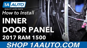How to Remove Rear Inner Door Panel 2017 Ram 1500