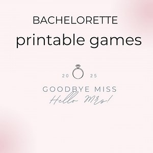 Bachelorette Party Games Printable Cards - Fun Bridal Shower Activities, Wedding Game Set, Instant Download - Etsy