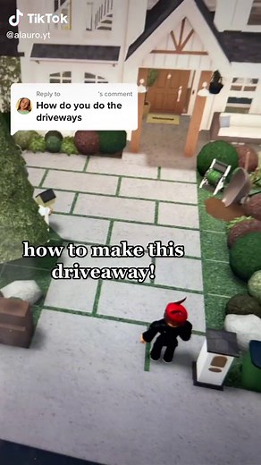 Creative Driveway Design Tutorial for Roblox Bloxburg