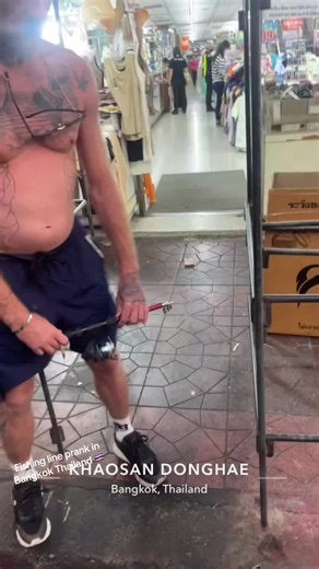 Fishing Line Prank in Bangkok: A Hilarious Experiment