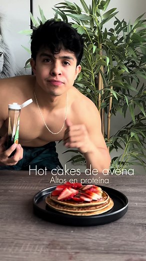Hot cakes de avena: Receta alta en proteína