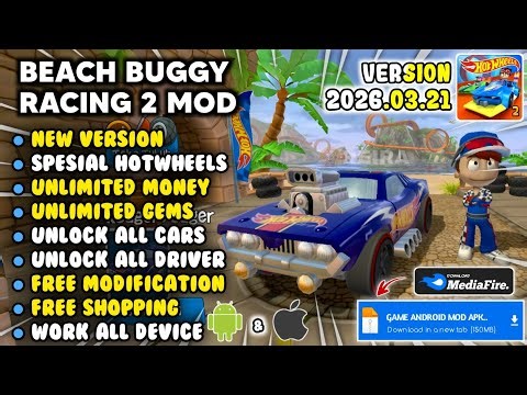 UPDATE! BEACH BUGGY RACING 2 MOD APK 2026.03.21 Unlimited Money & Unlock All Car New Version 2026