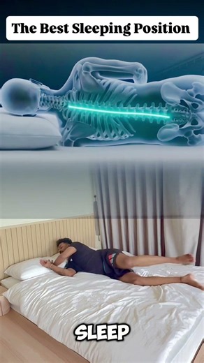 the best sleeping position for your health #yoga #bettersleep #sleepposture #sleeptime