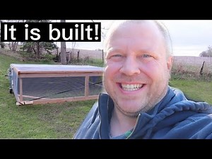 Backyard Meat Chickens Tractor Build Mobile Portable Movable Chicken Coop on a Minnesota Homestead