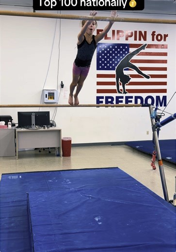 Top 100 Bars Gymnast in the Nation 🇺🇸💪 Watch Peyton grind in the gym as she practices her Excel Gold bar routine getting ready for her next competition. Clean casts, strong swings, and nonstop dedication — this is what it takes to compete at a nationally ranked level. She’s currently ranked Top 100 in the U.S. on bars, and this is just part of the journey. 💫 If you love gymnastics, bars routines, or competitive training, follow along and watch her chase the podium. 👇 Follow for daily gymnas