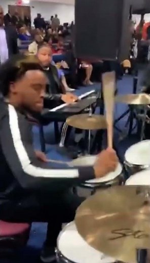 Holy Ghost praise break! Church drummer goes wild with joy, power & Pentecost energy 🥁🔥🙌🏾
