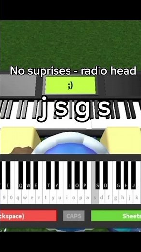 No suprises - Radio head | Roblox piano tutorial #roblox #tutorialpiano #piano #radiohead