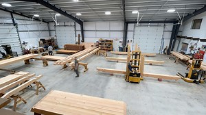 Timber Frame In Action! Utilizing old world craftsmanship to create...