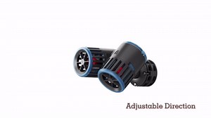 Carefree Fish Aquarium Magnetic Dual Powerheads 8W 1800Gph for 5~25Gal Fish Tank Wave Maker Quiet and Strong Submersible Water Circulation Pump for Freshwater and Saltwater