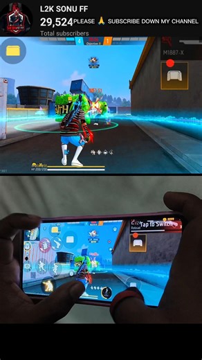 One Tap + Smooth Movement ! Zeroxff Hud Handcam 😱!Free Fire Shorts #freestyle #1v1challenge #ff