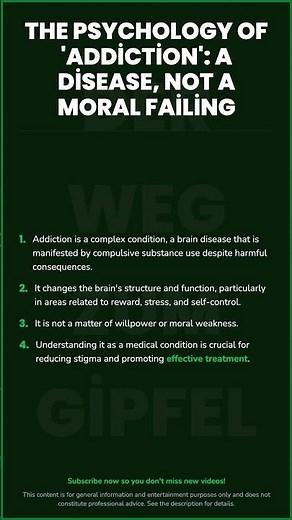The Psychology of 'Addiction': A Disease, Not a Moral Failing\n\nAddicti...