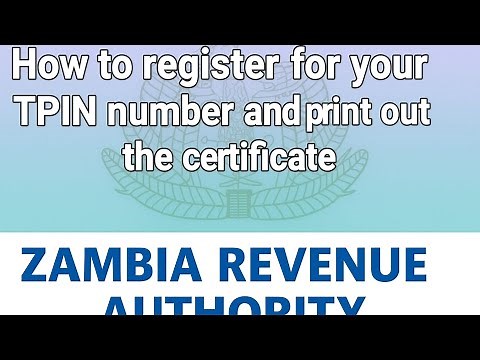 How to Register for a ZRA TPIN and Print Your Certificate (Step-by-Step guide)