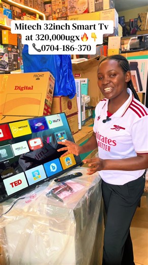 Mitech 32inch Smart Tv at 320,000ugx #mitech #32inch #quixtarappliances #smarttv #homeappliances