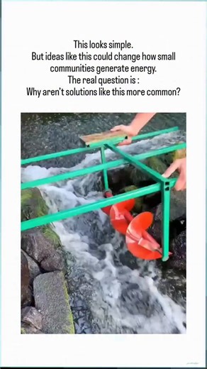 knowledge | science | Ai on Instagram: "Follow ⚡) The post features a 🥴DIY micro-hydro turbine video demonstrating electricity generation from stream flow using simple propellers and generators, highlighting its potential for empowering remote communities with low-cost renewables. Thread and replies identify key adoption barriers beyond technology, such as regulatory approvals, insufficient incentives for utilities, and infrastructure for grid integration or storage, aligning with studies showi