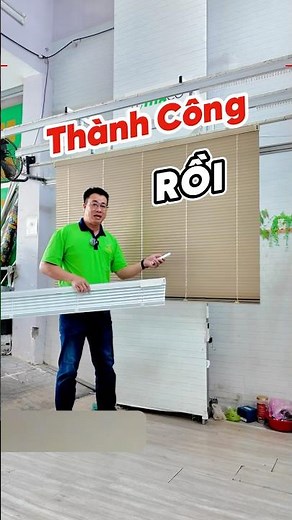 Rèm cửa kéo tự động dùng pin, rèm sáo nhôm cho cửa sổ đẹp