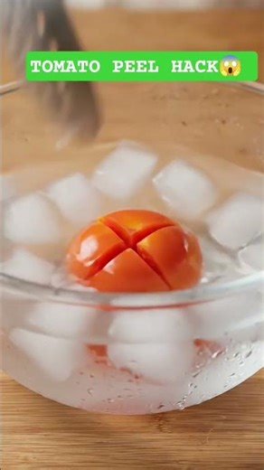 Easy Tomato Peeling Hack 🍅🔥 | Kitchen Trick You Must Try!#viralfood #food #tomato #FoodHackWithFezz