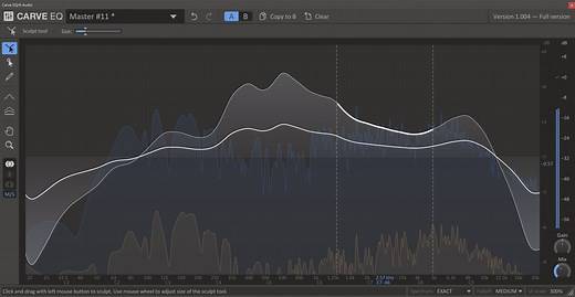 Carve EQ by Kilohearts - Graphic Equalizer Plugin VST VST3 Audio Unit AAX