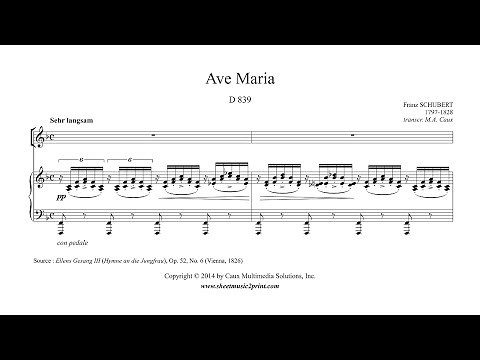 Schubert : Ave Maria - F Major - A NEWER VERSION IS AVAILABLE!