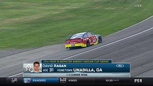 Heavy damage for David Ragan at Auto Club Speedway as Saturday's opening practice comes to an end. #NASCARonFS1 | NASCAR on FOX