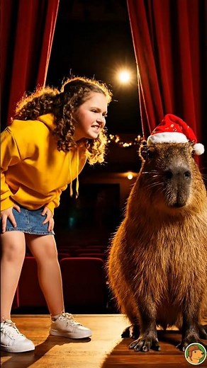 Capybara Exposes a Christmas Glitter Sabotage at School 🎄🦫 #capybara