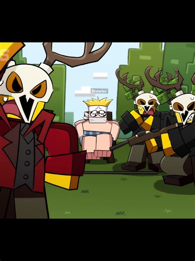 This round's killer is Ruby chest - 99 NIGHT IN THE FOREST | ROBLOX ANIMATION #nightintheforest #99nightintherforest #shorts #robloxanimation #memeanimation