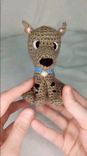 Scooby doo amigurumi crochet plush doll 🤎