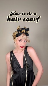 How to tie a hair scarf 🎀 #HairScarf #Scarf #Hair #HairStyle #HairAccessory #AngeMariano #Vintage #Tutorial #HairTutorial #EasyHairStyle #HowTo #Bow | Ange Mariano