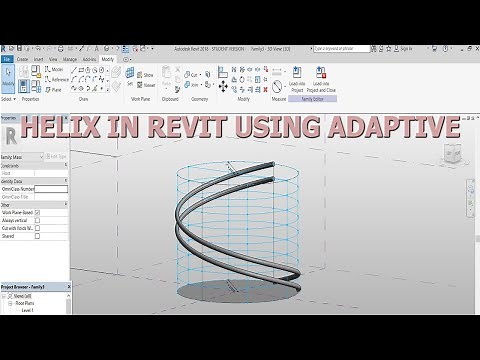 Revit Helix/Spiral Using Adaptive Family Component Tutorial