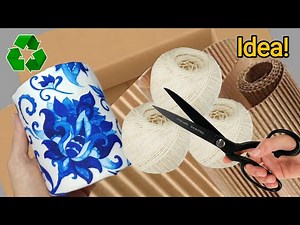 DIY Cardboard Organizer with Lid | Mini Desk Bin for Storage & Waste | Easy Craft Idea