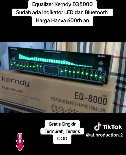 Equalizer Kerndy EQ8000 with LED Indicator and Bluetooth Support