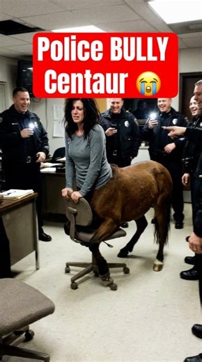 Half-Human Half-Horse Caught on Camera in Police Station?!