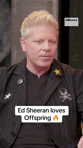 Turns out Ed Sheeran is a massive Offspring fan—he even got their logo inked! 🎸🔥 Dexter Holland shares the story of meeting Ed, talks Offspring's fresh 10th studio album 'Supercharged' & more with #BillboardNews. | Billboard