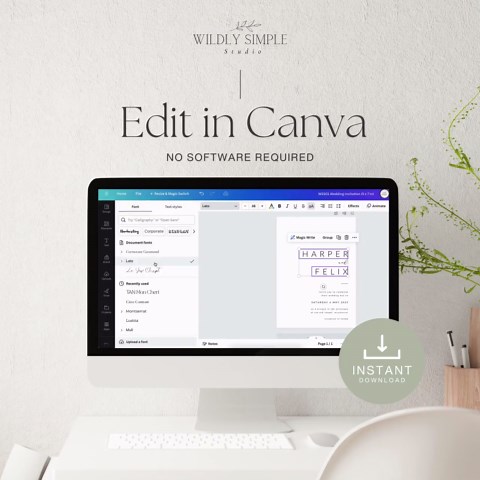 Rehearsal Dinner Menu With Place Card, the Night Before Wedding, Name With Food Choice, Table Plate Setting, Editable Canva Template, WSS02 - Etsy Australia