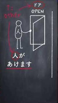 描いて教える日本語文法④【自動詞・他動詞】 #Shorts #日本語教師 #登録日本語教員 #教え方