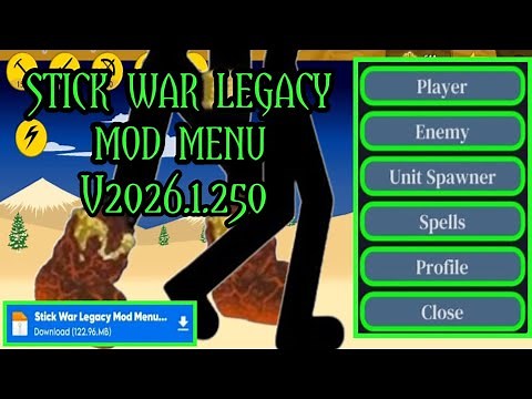 Stick War Legacy MOD MENU - V2026.1.250 | UNLIMITED Everything & More!