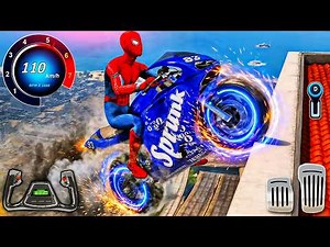 Superhero Car & Motocross Mega Ramp | Extreme Stunt Challenge - Android GamePlay