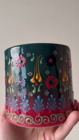 Hand-painted Ceramic Paper Towel Holder, Heavy Floral Kitchen Decor Stand - Etsy