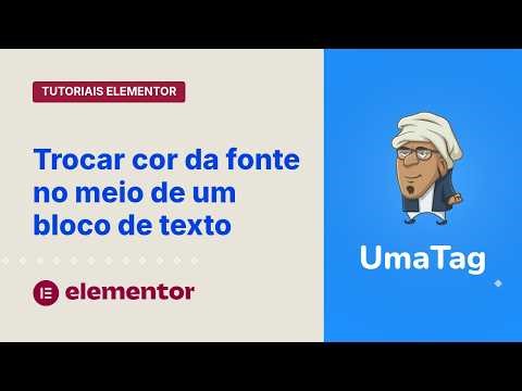 Elementor Tutorials - How to change font color in the middle of a block of text