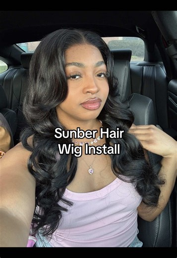 Easy Sunber Hair Wig Install: Pre-curled & Ready