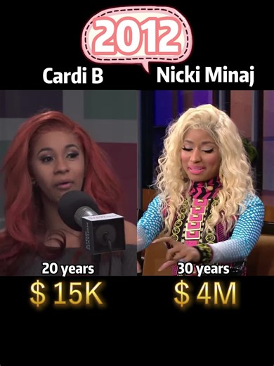 Cardi B vs Nicki Minaj:A Wealth Comparison of Rap Biggest Stars#fyp #cardib #nickiminajchallenge #evolution #rapper