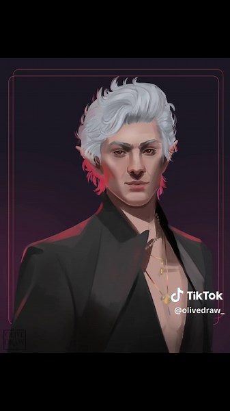 almost broke my neck while sprinting to paint this 😂 Had to give Astarion a new fit 😫 #bg3 #astarion #bg3astarion #digitalpainting #artistsoftiktok #dnd #illustration #fypシ