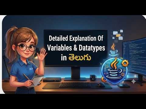 Java Variables & Data Types Explained in Telugu | Core Java Tutorial for Beginners