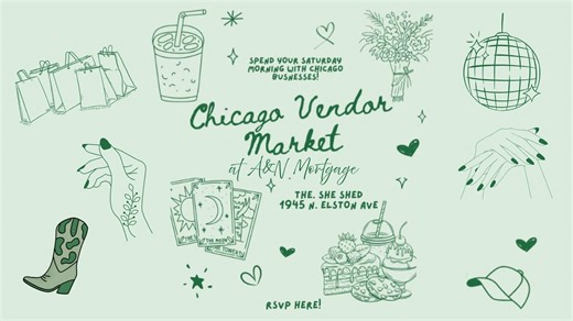 Hi! We’re The Chicago Vendor Market! A quarterly market showcasing local Chicago businesses & elevating your Saturday morning. Join us on February 21st from 9:00am-12:00pm to shop local & have a good time 🫶🏼✨ We’ll have coffee, hair blow-outs, permanent jewelry, pottery, sourdough, treats, giveaways, & more! #chicagomarket #chicagosaturday #chicagoevents #freeeventchicago #chicagotiktok